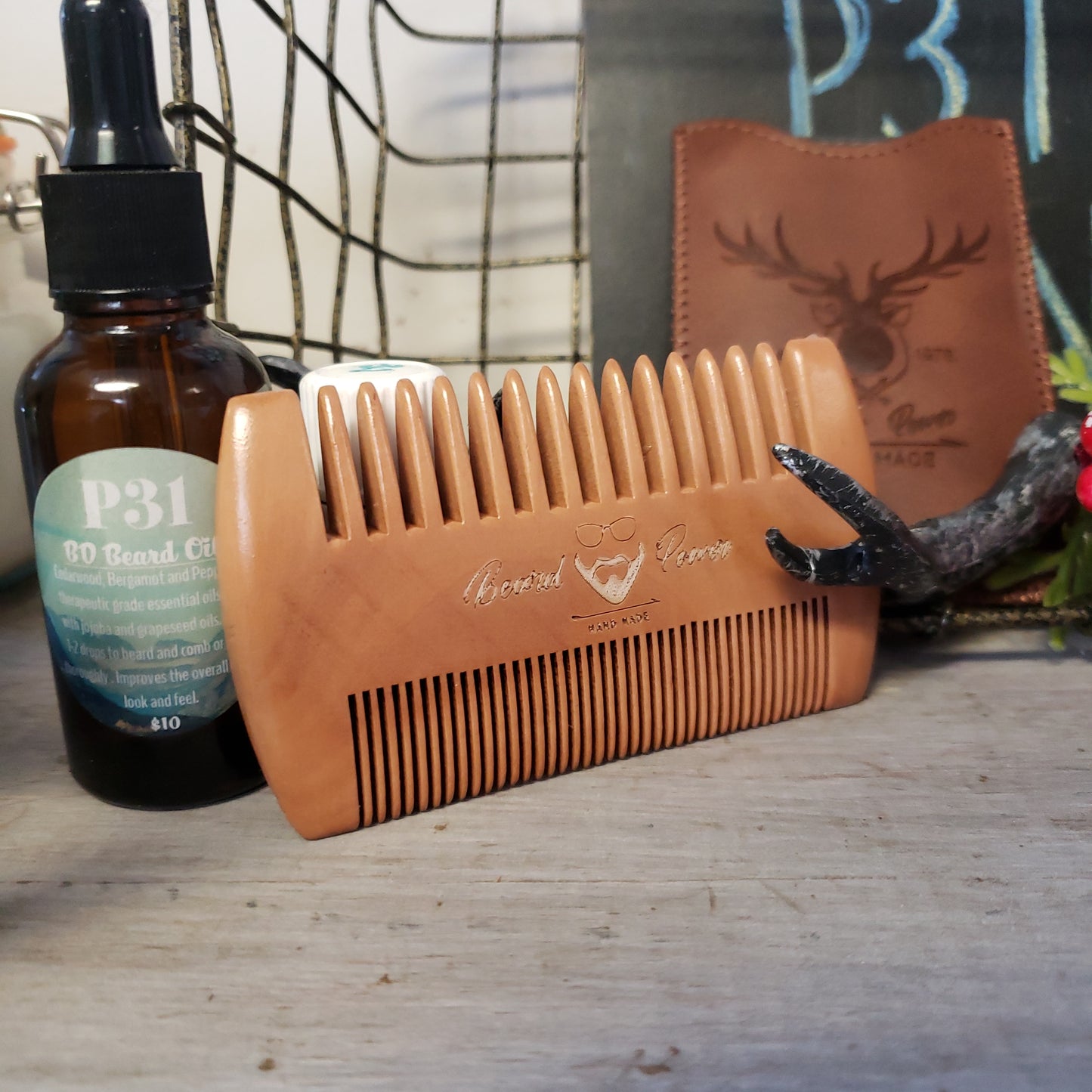 Wooden Beard Combs